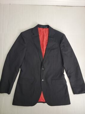 Suitsupply Blazer Jacket Men SZ 46R Black Sienna Vitale Barberis Canonico